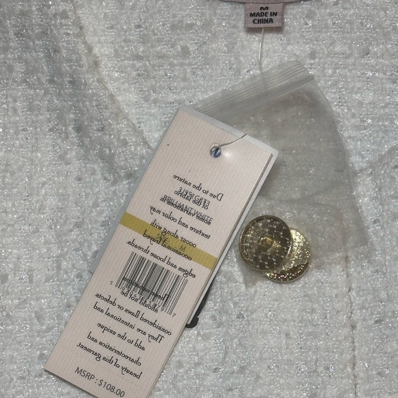 Nanette Lepore White Sleeveless Blouse MSRP $108.00 - Picture 4 of 5